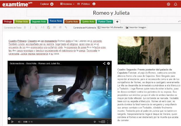 Apuntes sobre Romeo y Julieta - ExamTime en español